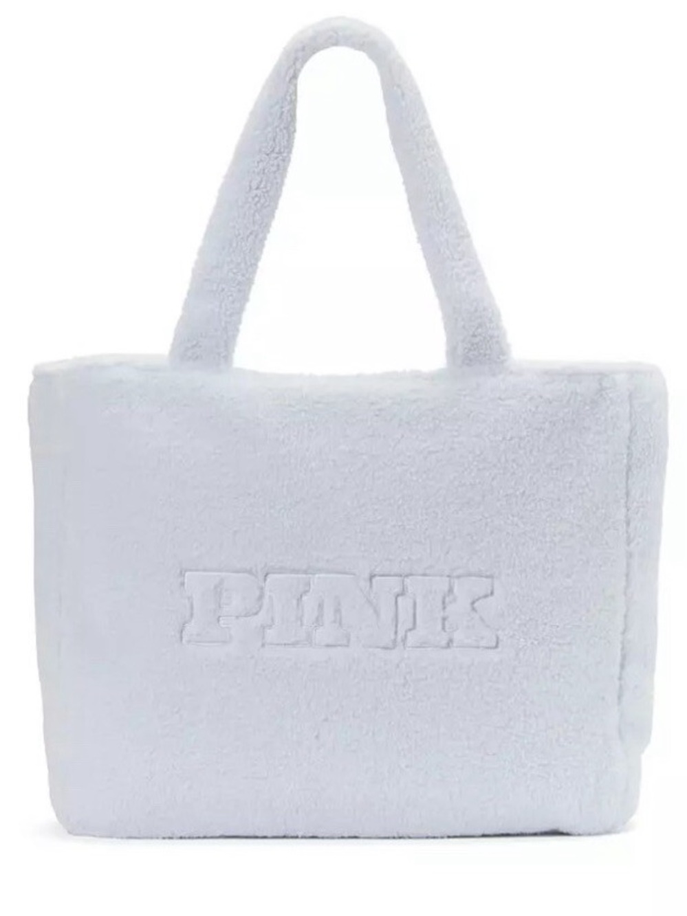 VS Pink Blue Sherpa Tote Bag